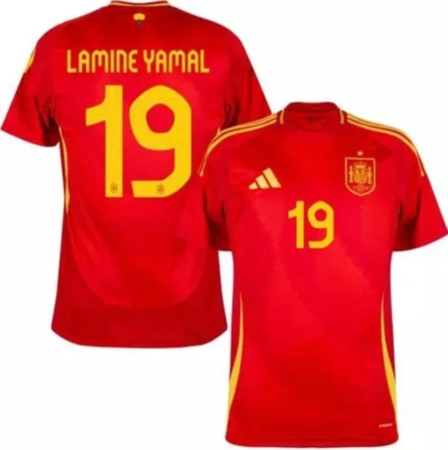 Ensemble Foot Enfant Qycksouth Lamine Yamal Barcelona N° 19 Maillot De Football Pour Enfant Fc Barcelone Enfant