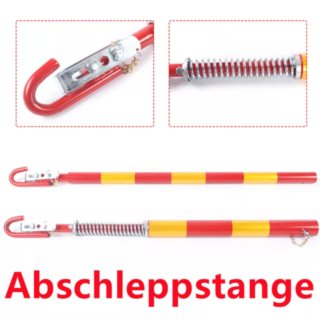 Abschleppstange Pannenhilfe für 5000kg 5T Anhängerkupplung PKW LKW Zugkraft