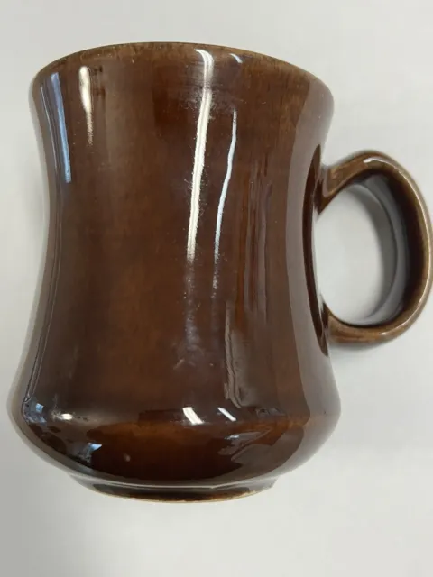 Vintage DCC USA Pottery Brown Restaurant ware Coffee Mug 4" Mid Century MCM