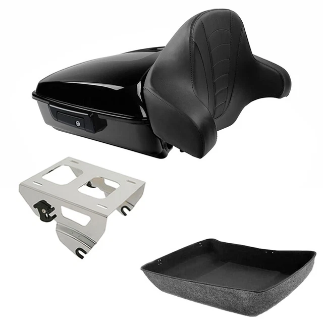 Chopped Trunk Backrest Solo Mount Fit For Harley Davidson Tour Pak Touring 14-23