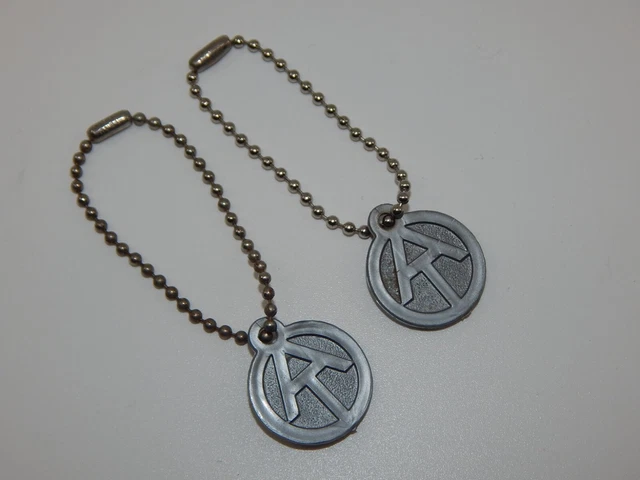 Gi Joe   Adventure Team   Vintage Dog Tags X2 Beadchains Nr.mint