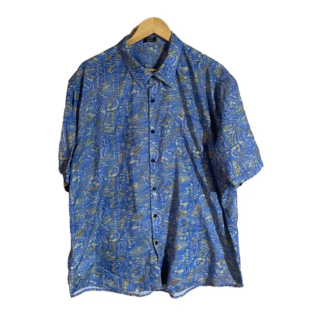 Coofandy Shirt Mens XXXL Hawaiian Aloha Island Button Front Multicolor