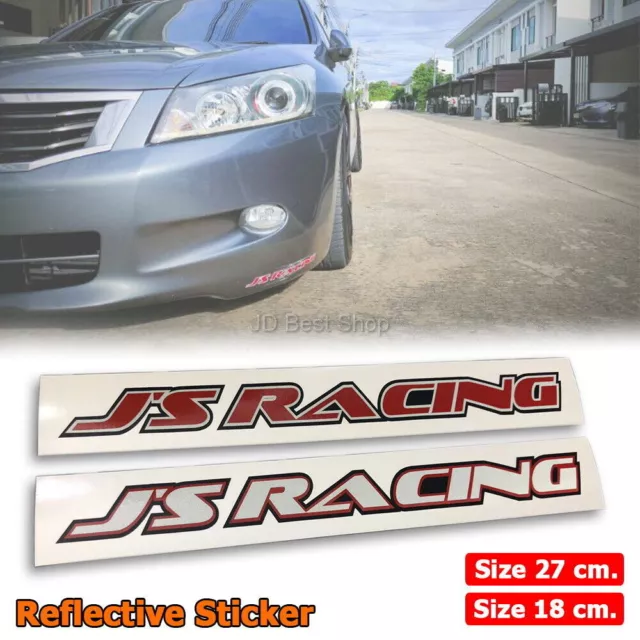 J's Racing JDM Autocollant Réfléchissant Diecut Vinyl Style Japan All Car...