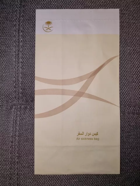 Air Sickness Bag Kotztüte Saudia