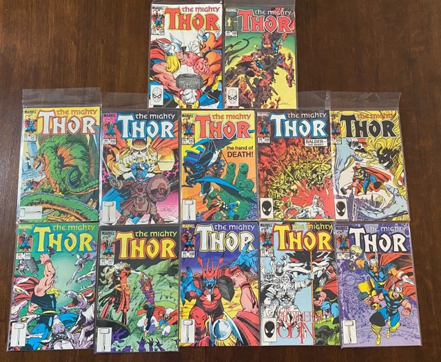 Marvel Comics 1983 Mighty Thor 12 Book Lot 338-350 Beta Ray Bill