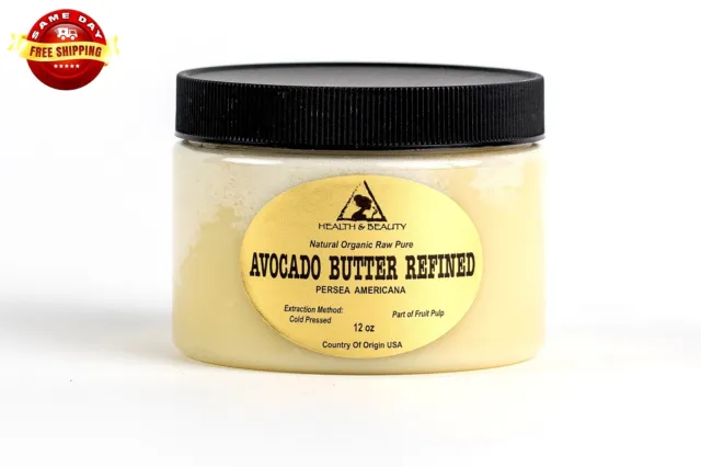 AVOCADO BUTTER REFINED ORGANIC by H&B Oils Center COLD PRESSED PURE 24 OZ
