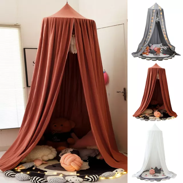 Bed Canopy for Kids Soft Breathable Bed Curtain Canopy Round Dome Canopy bsab