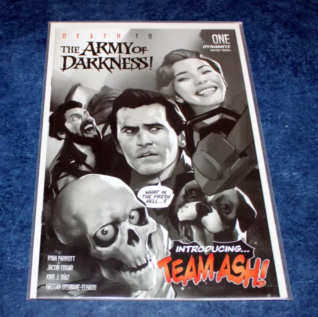 DEATH TO ARMY OF DARKNESS #1 1:50 BEN OLIVER B/W variant DYNAMITE 2020 NM