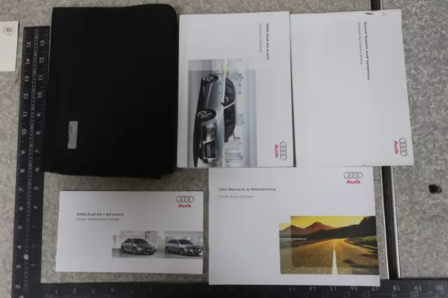 Audi Avant Owner's Manual 2009 Book Set 09 Free Shipping OM705