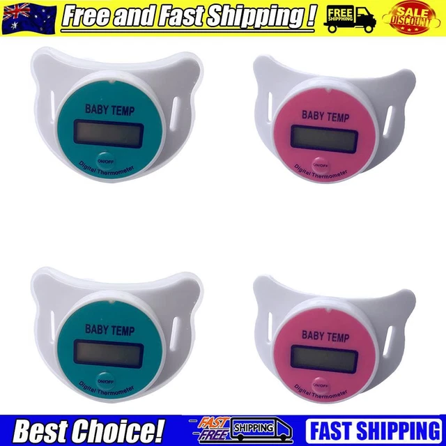 Food Grade Silica Gel Baby Pacifier Temp Measuring Fever Alarm for Babies