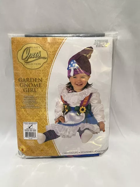 Garden Gnome Toddler Costume Infant/Toddler Halloween/ Dress Up NWT