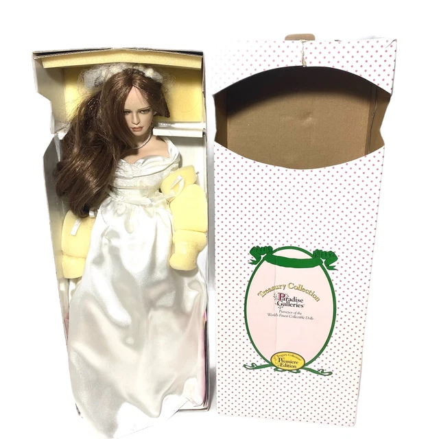 Paradise Galleries Treasury Collection Lauren Bride Porcelain Doll New with Box
