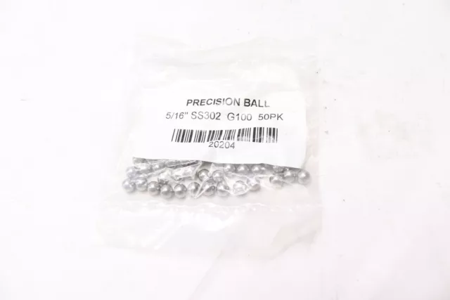 (50-Pk) BC Precision Ball Bearings Alloy Steel 5/16" G100-50 20204