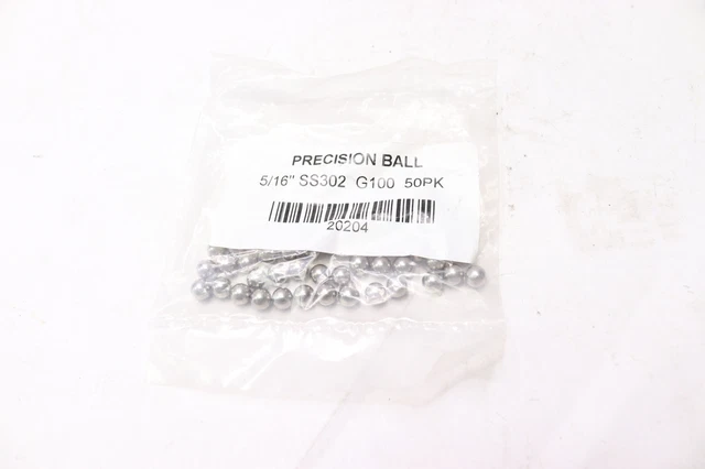 (50-Pk) BC Precision Ball Bearings Alloy Steel 5/16" G100-50 20204