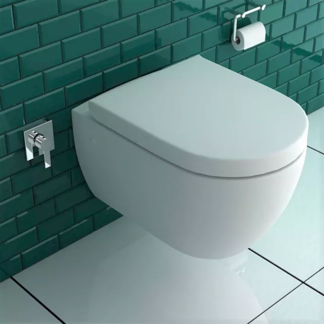 Alpenberger Toilette mit Bidet Dusch WC Hänge WC Komplettset Taharet Made in EU