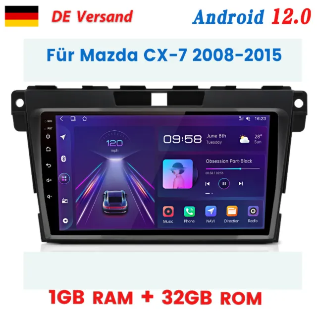 Android12 Autoradio Für Mazda CX-7 2008-2015 GPS NAVI Sat WIFI BT USB DAB+ 1+32G
