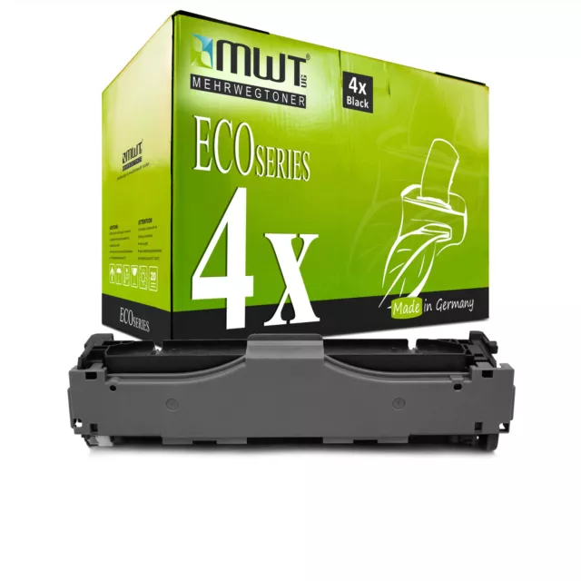 4x Eco Cartuccia Nero per Canon i-Sensys MF-8380-cdw LBP-7200-c LBP-7210-Cdn