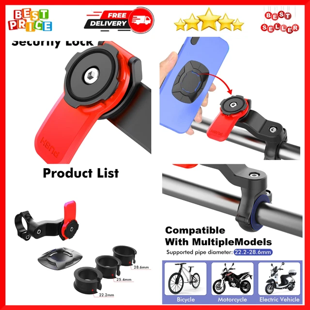 NEW QUADLOCK OUT Front Bike Twist Mountain Cradle Cycling Phone Holder