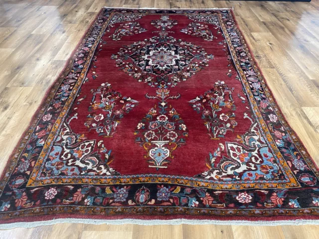 Schöner Handgeknüpfter Perser Orientteppich Echter Bidjar Malayer Rug 230x135cm