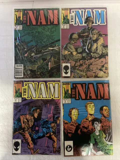The Nam Comics Lot 4,6,6,7,8,9,,10,11,12,61 Marvel Ungraded