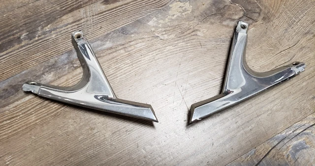 1976 AMC Pacer  X Lt & Rt front upper door trim moldings oem chrome