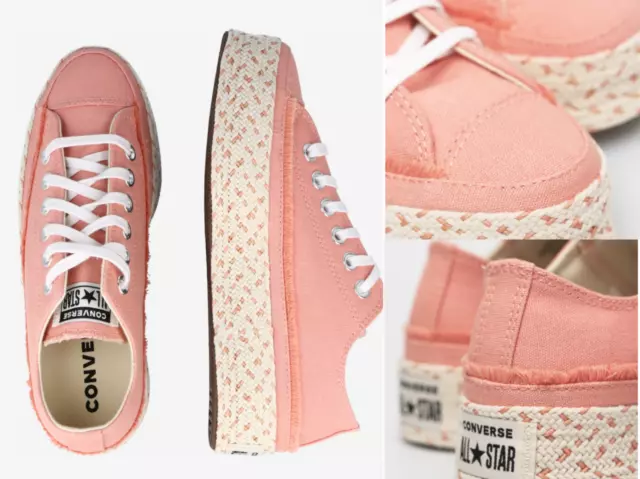 Converse Espadrille Chuck Taylor All Star Bas Top Sneakers Chaussures Neuf 36