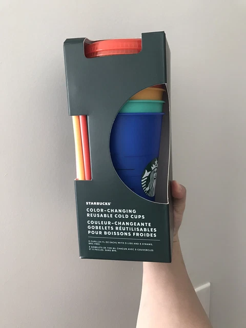 Starbucks Color Changing Cups 5 Pack - Summer Pride 2020 Cold Cups Reusable