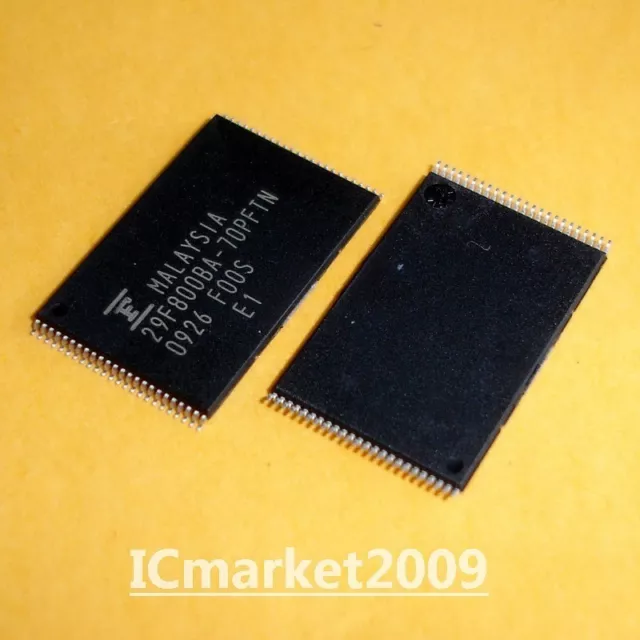 2 Pcs Mbm29F800Ba-70Pftn Tssop-48 29F800Ba-70Pftn 8M (1M X 8/512K X 16) Bit