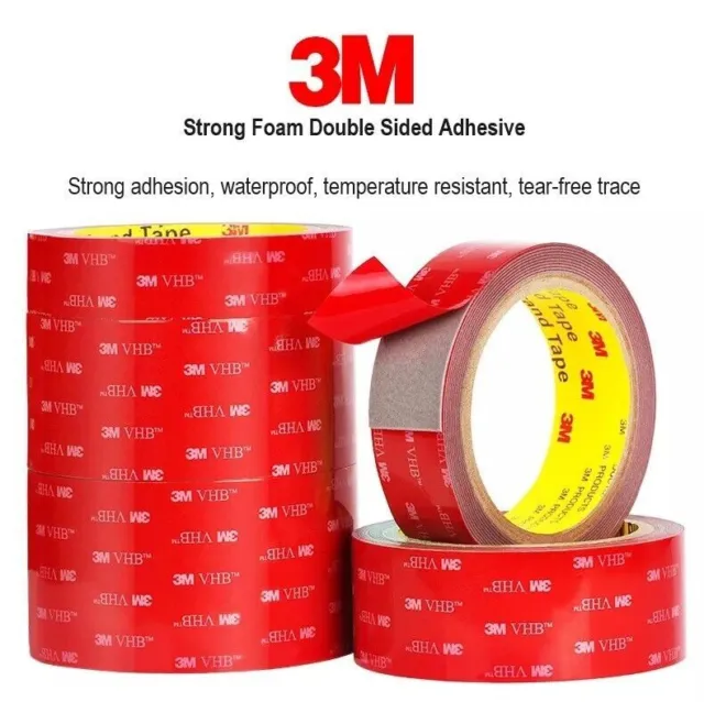 3M VHB Waterproof Double Sided Heavy Duty Mounting Tape for Car, Home and Office