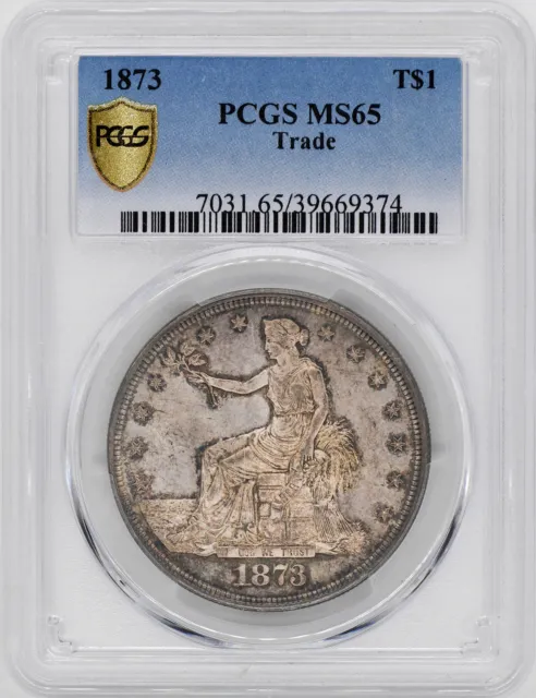 1873 Trade T$1 Pcgs Ms 65
