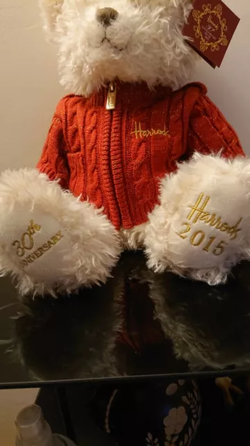 Harrods 2015   (Benedict) 30th Anniversary Christmas Teddy Bear with Tags