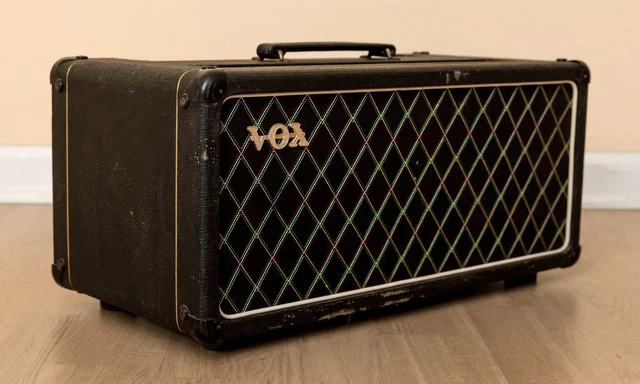 1965 Vox AC50/4 Mk II Big Box Vintage Tube Amp Head Gray Panel JMI UK, AC50