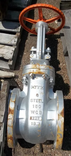 Kitz 8” 150 Wcb Raised Face Flanged Gate Valve 8-150 Steel Wcb 8X2R 1B.