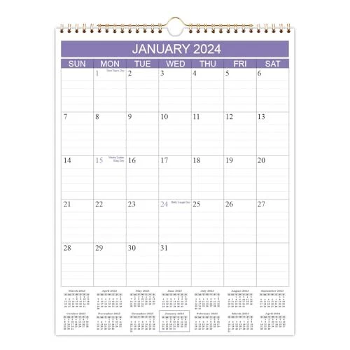 2024 CALENDARS 2024 Wall Calendar with Thick Paper for Planning and