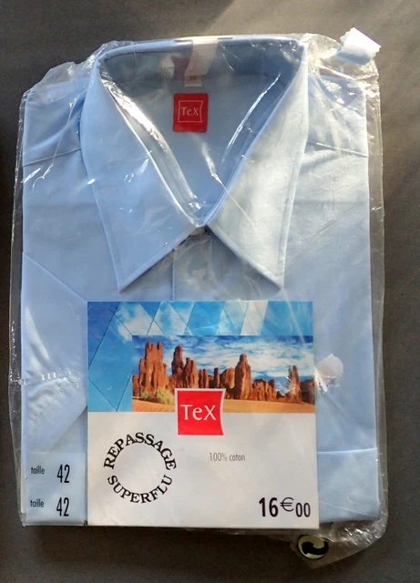 Chemise denim à coutures jeans pour homme