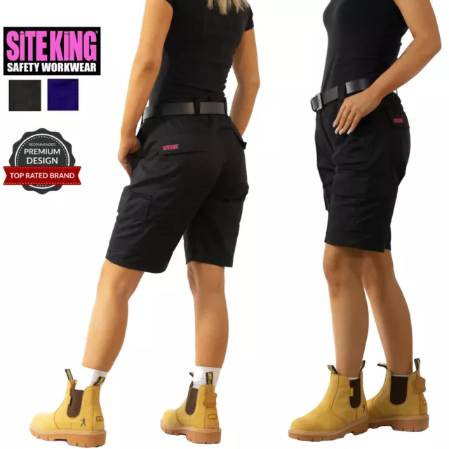 Womens & Ladies Cargo Combat Work Trousers By MIG Size 10 to 18 Black Or  Navy