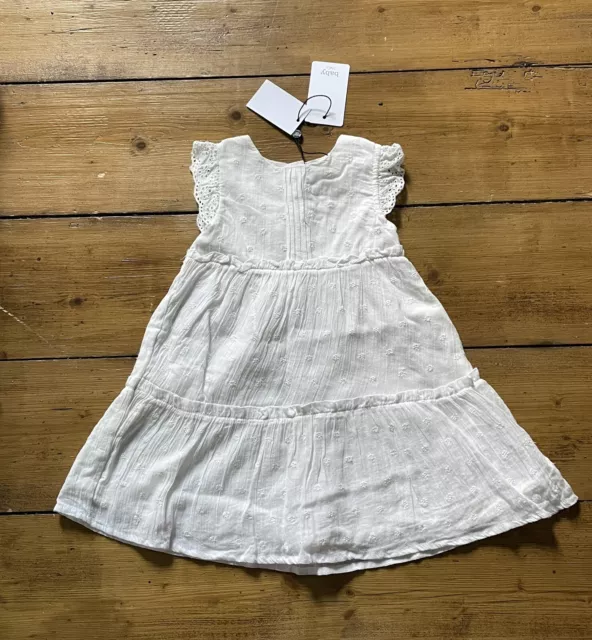 BNWT Baby Girl Ivory Summer Dress Special Occasion christening 12-18 Months M&Co