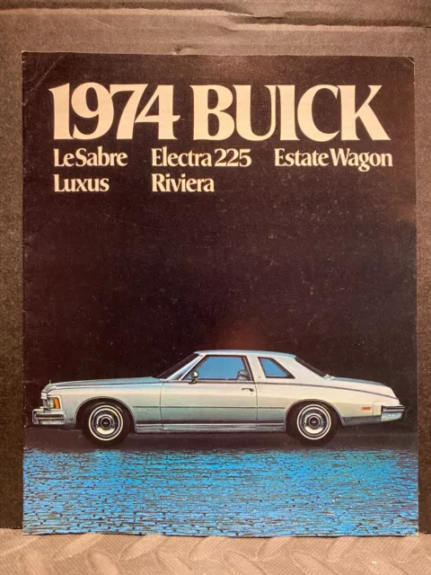 Original Car Dealer Brochure Vintage 1974 Buick Full Size Cars