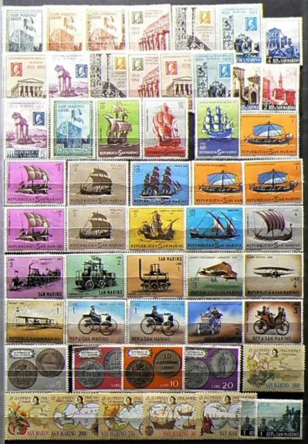 San Marino Stamps Lot of 98 Mint Stamps #13513z
