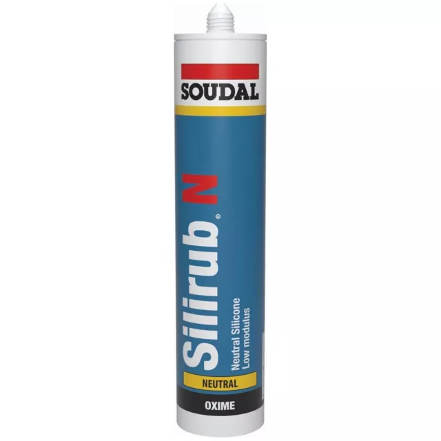 Soudal SILIRUB N Low Modulus Neutral Silicone 300ml