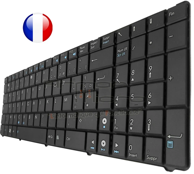 Clavier AZERTY Français Original Pour ASUS X70I, X70J - Neuf - Remplacement Portable