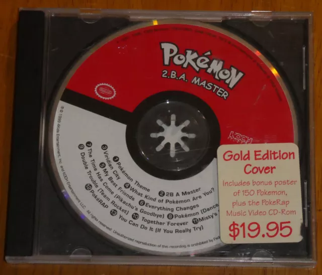 CD. Pokemon 2BA Master. 13 Tracks.