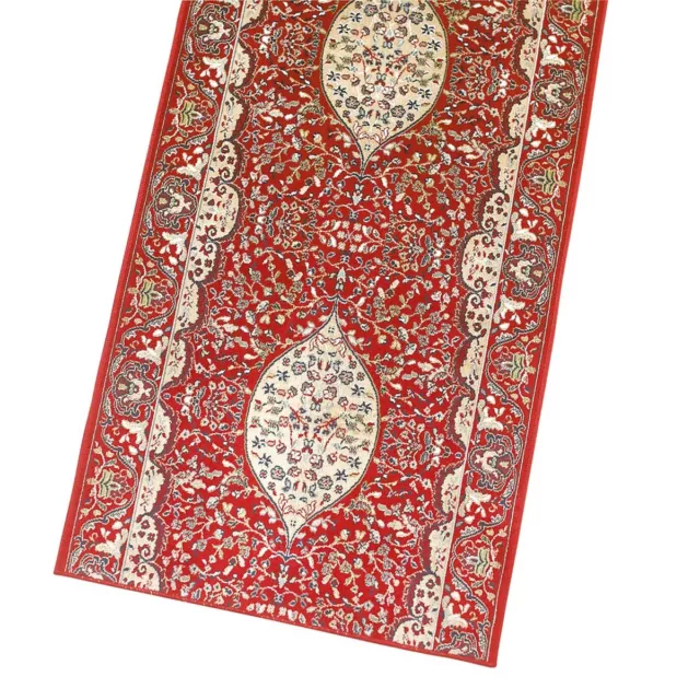 Runner Area Rug 2' 2" Wide, Sold by Foot Red Silk Blend | Renovator's Supply