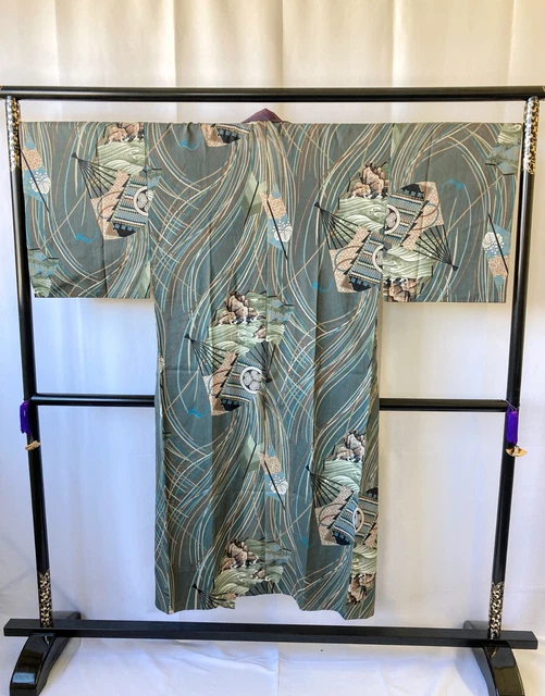 Vintage Japanese juban kimono - Antique Mens Juban 4