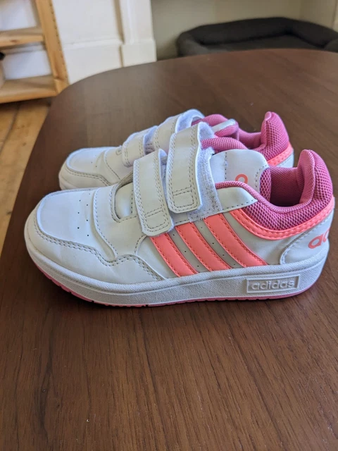 Grey trainers with pink stripes sale