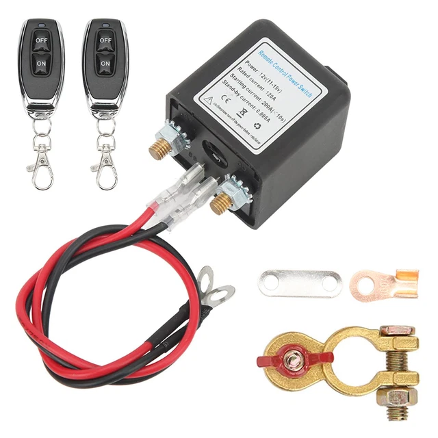 CAR BATTERY ISOLATOR Disconnect Cut Off Master Switch W/Wireless Remote