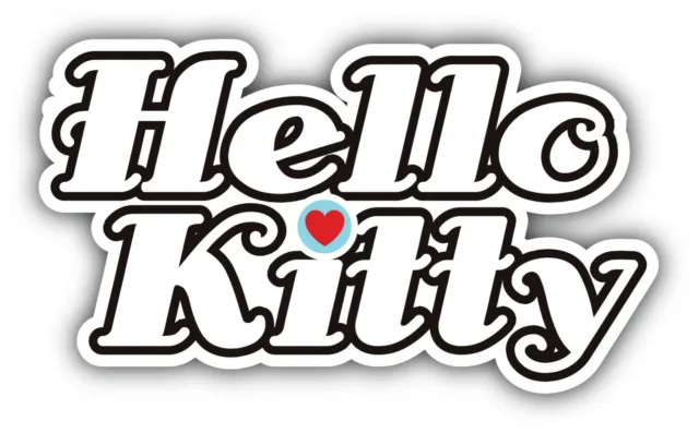 Hello Kitty Cartoon Logo Sticker Bumper Decal - ''SIZES''