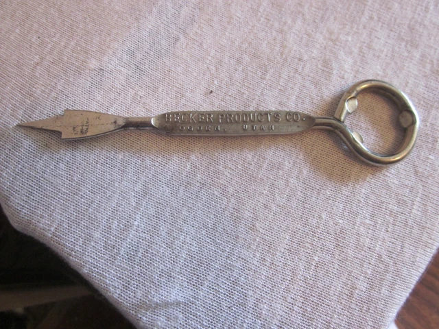 1912 Becker Brewing & Products Co. Ogden Utah Bottle Opener