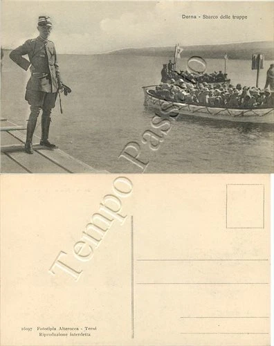 Colonie, Libia - Derna, sbarco delle truppe
