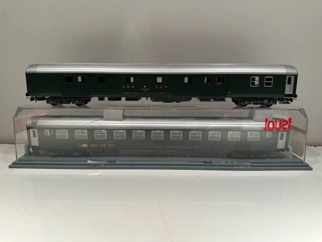 Rame Jouef HO - 2 Voitures Voyageur 3e Classe + Fourgon Mixte TEE Trans Express Europ